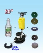 Floor Machine (Marble Buffer / Carpet Bonnet) JL Bulldozer Multi-function Kit 20"